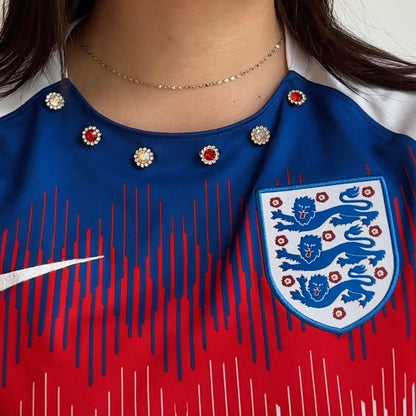 Vintage England Flower Gem Jersey