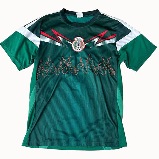 Vintage Mexico Sashiko Flames Jersey