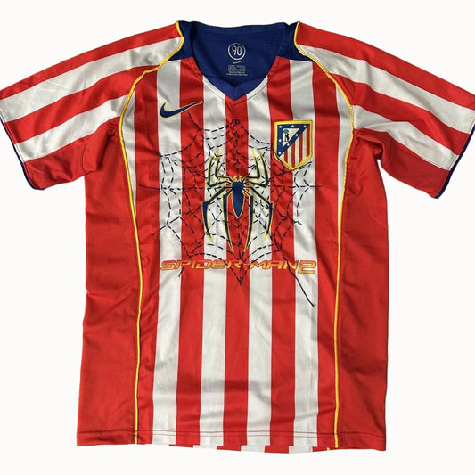 Vintage Atletico Madrid x Spiderman Sashiko Web Jersey
